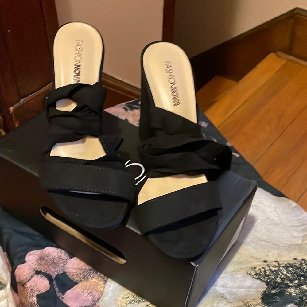 Black Strappy Sandals